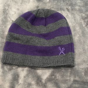 Purple & Grey winter beanie